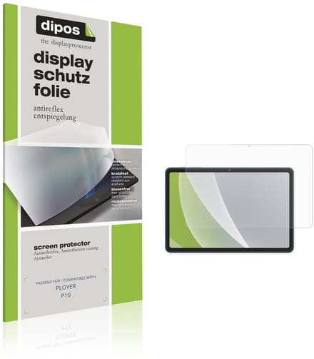 dipos – 2x Matte Beschermfolie geschikt voor PLOYER P10 | Krasbestendige & antireflecterende Screenprotector Ultra-Thin