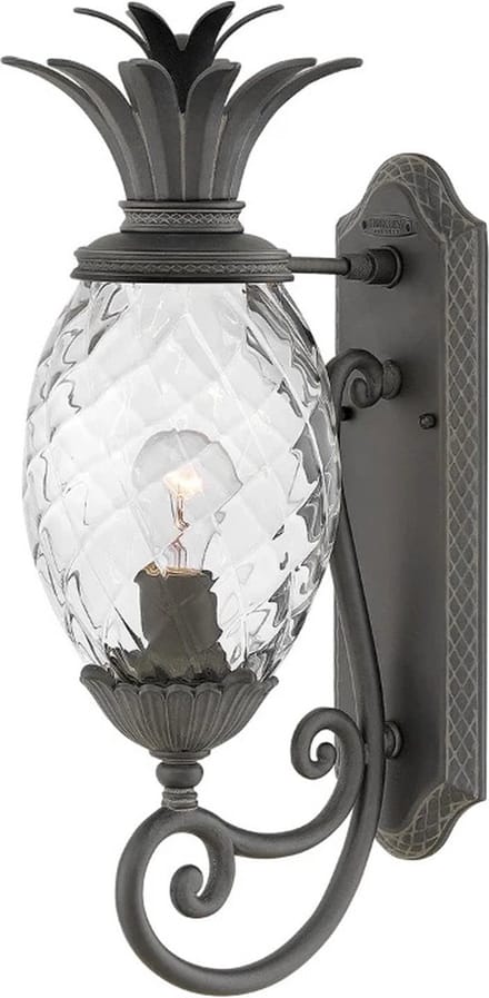 Hinkley LED Wand Buitenlamp Plantation | 1X E27 Max 40W | IP44 | Dimbaar | Museum Black