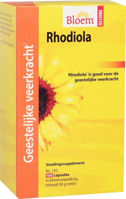Bloem Rhodiola Capsules Geestelijke Veerkracht