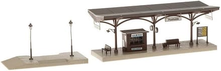 Model Trein Perron - Modelspoor Uitbreiding - Modelbouw Station - Verlenging met Verlaging - Schaal 1:87