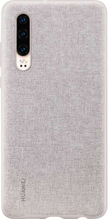 Huawei PU Back Cover voor Huawei P30 - Grijs