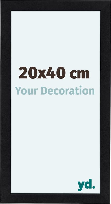 Your Decoration - Fotolijst 20x40 cm - MDF - Zwart Mat - Como