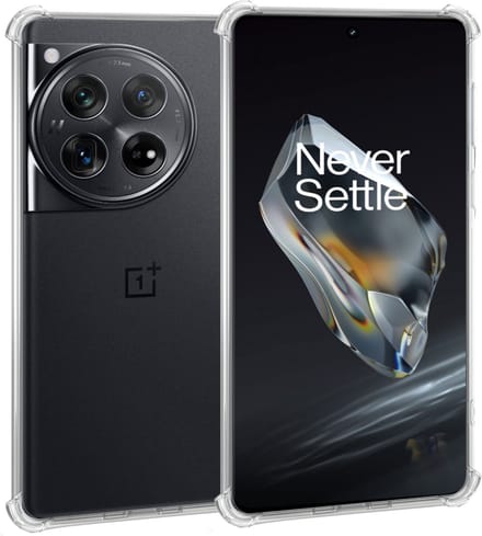 Geschikt voor OnePlus 12 - Hoesje - Shock Proof Case – Cover Transparant