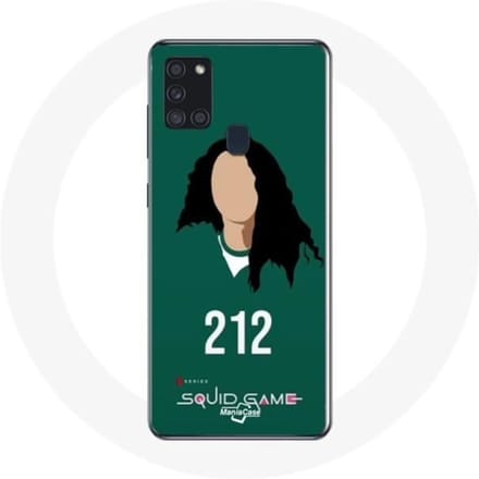 Coque Samsung Galaxy A21S Squid Game Han Mi Nyeo Numéro 212