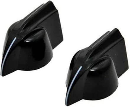 Allparts PK0173023 Zwarte Pointerknoppen - Set van 2