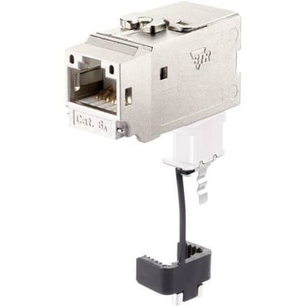 Metz Connect 130B22-E RJ45-inbouwmodule Keystone CAT 6A 1 stuk(s)