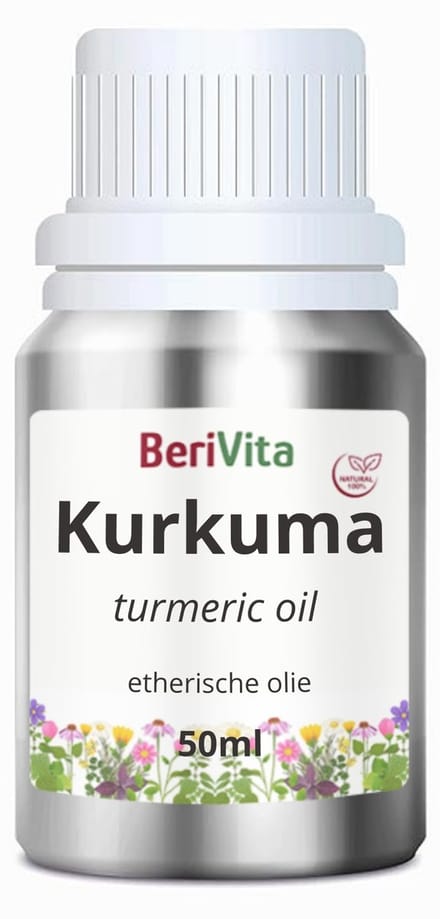 Kurkuma Olie 50ml - Pure Etherische Curcuma Olie - Turmeric Oil