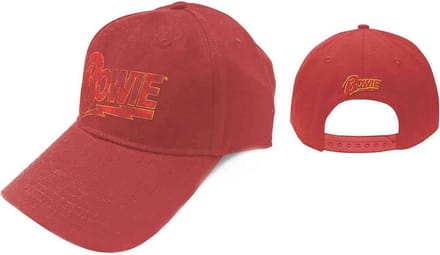 David Bowie - Flash Logo Baseball pet - Rood