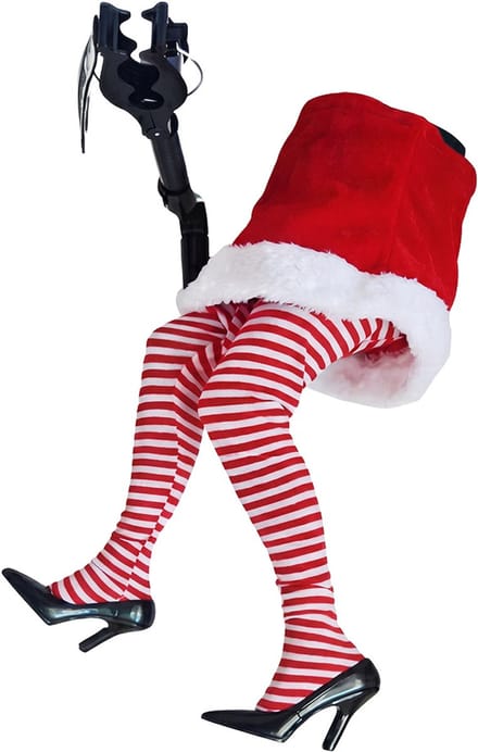 Clayre & Eef Kerstdecoratie Elfenbenen Rood Kunststof