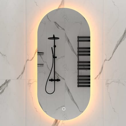 DutchLine - Alura Ovaal Luxe Indirecte LED Spiegel - 60
