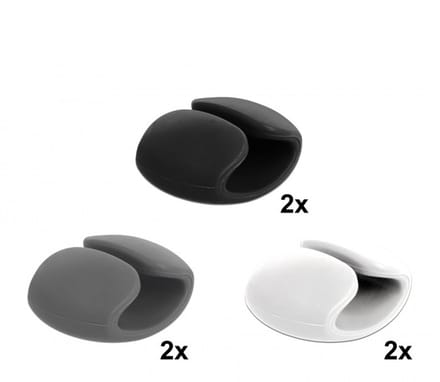 Delock 18302 Kabelclips Thermoplast Zwart, Grijs (l x b x h) 21 x 30 x 13 mm 1 set(s)