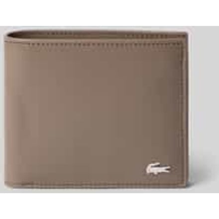 LACOSTE Leren Portemonnee FG Billfold & Coin Morel Taupe