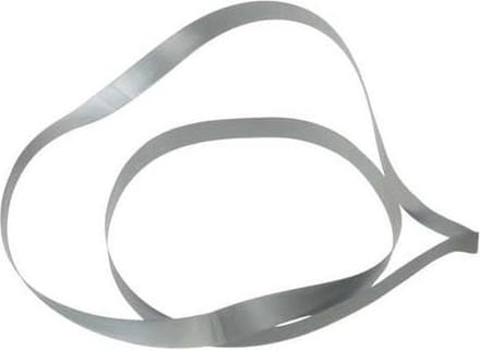 Versierelastiek Vinyl Stretch Zilver 45,7cm (50 stuks)