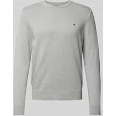 Gebreide pullover met logostitching, model 'PIMA'