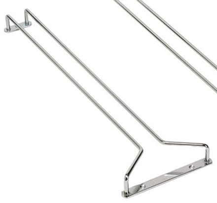 Glazenrek chroom, wijnglashouder - 415x115 mm