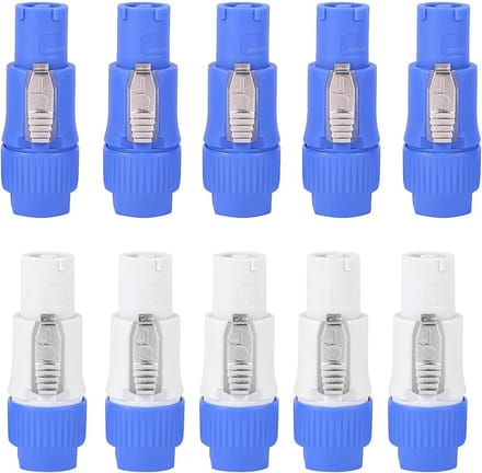 Set van 10 Stekkers voor Audio en Stroomverbinding - 3-Pin Speaker Connector