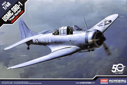 Academy Modelbouwpakket Militaire voertuigen - 12331 USMC SBD-1 -Pearl Harbor- Plastic - 1:48 - Modelbouw