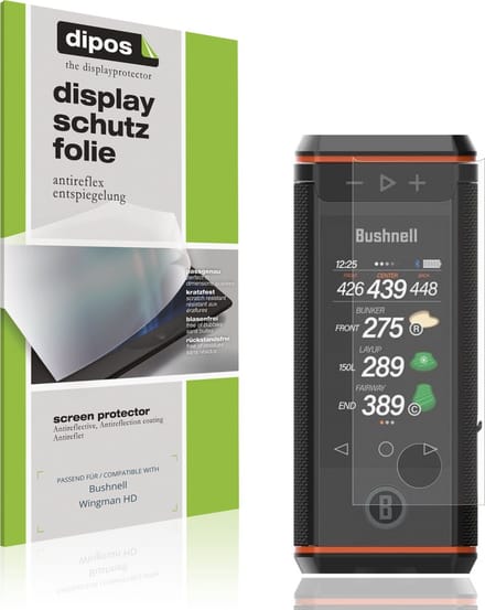 dipos – 4x Matte Beschermfolie geschikt voor Bushnell Wingman HD | Krasbestendige & antireflecterende Screenprotector Ultra-Thin