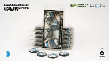 Infinity Svalarheima's Outpost Bases Pre-Painted (4x 40mm Round)