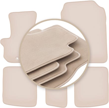 PREMIUM beige vloermatten voor: Toyota IQ hatchback 2009-
