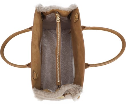 Bogner Handtas Schoudertas Banff Frisé Tonina Handbag Lightbrown Lichtbruin