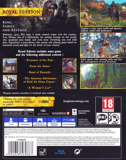 Kingdom Come Deliverance - Royal Edition - PS4