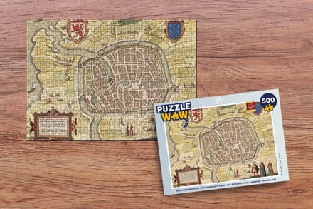 Puzzel Kaart - Haarlem - Antiek - Legpuzzel - Puzzel 500 stukjes