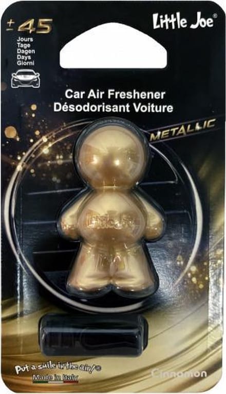 [Little Joe Metallic] [Auto luchtverfrisser voor in de airco] [Cinnamon] [Autogeurtje]