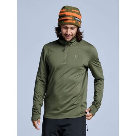 Poederbaas Midlayer Pully - Skipully - Heren - Four Seasons Lightweight 2.0 - Olive Green - Maat L