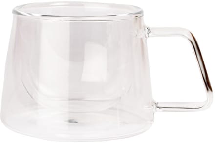 Dubbelwandig cappuccinoglas met oor CHiATO, 210 ml