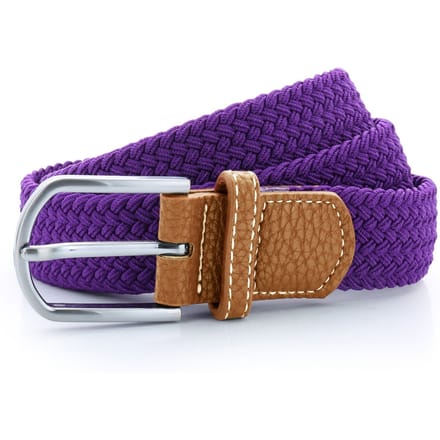 Asquith & Fox Heren Geweven Braid Rekbare Riem (Paars)