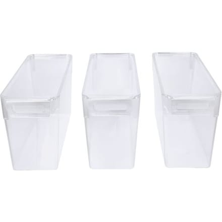 SILVERCREST Koelkastorganizers met deksel - 3 bakjes - 3,2 L