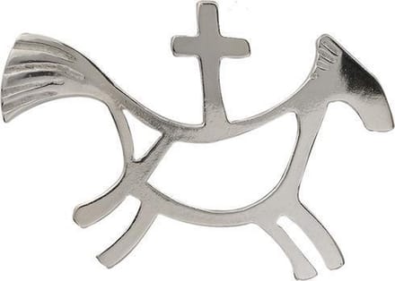 AuBor ®. Broche. Zilver. De Rota, zilveren broche
