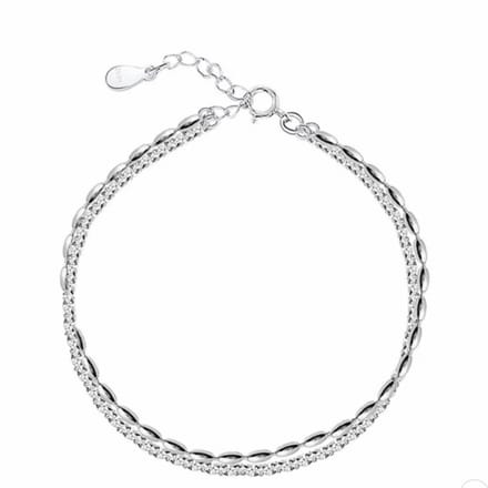 Armband -Guusje- zilver- 19 cm - Charme Bijoux