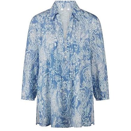 Lange blouse 3/4-mouwen Van Peter Hahn blauw