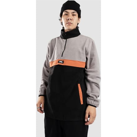 Blue Tomato 1/4 Placket Half-Zip Fleece Trui grijs