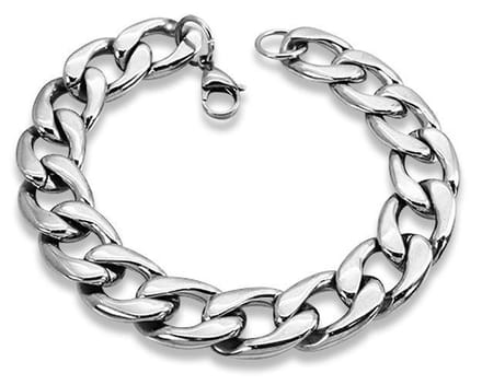 Amanto Armband Djoeke - 316L Staal - Goermet Schakel - 15mm - 22cm
