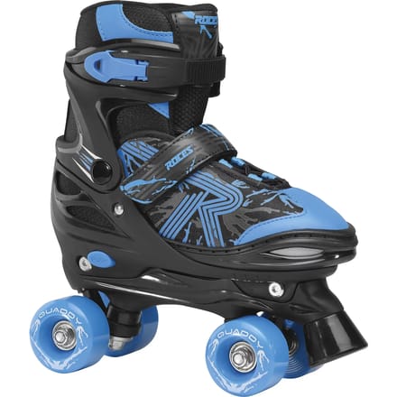 Roces - Quaddy 3.0 - Rolschaatsen - Kinderen - Zwart - Blauw - 30-33