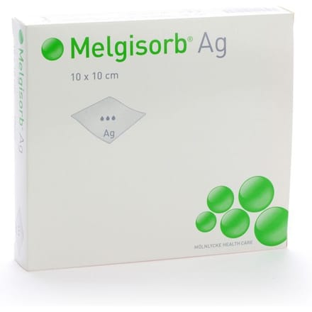 Melgisorb Ag Kp Ster 10x10cm 10 256100
