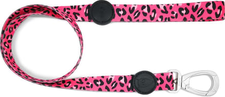 Morso - Hondenriem - Gerecycled - Bubble Leo Roze - 120X1.5 cm