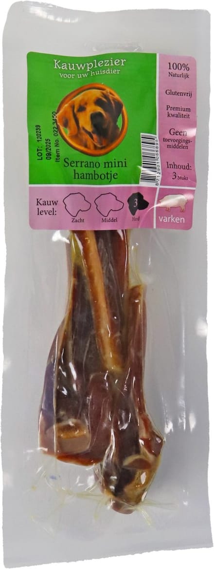 Serrano Mini Hambotje Zak A 3 Stuks