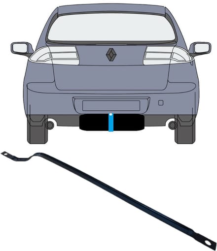 Brandstoftank klemmen voor Renault Laguna III 2008-2015 / Links = Rechts