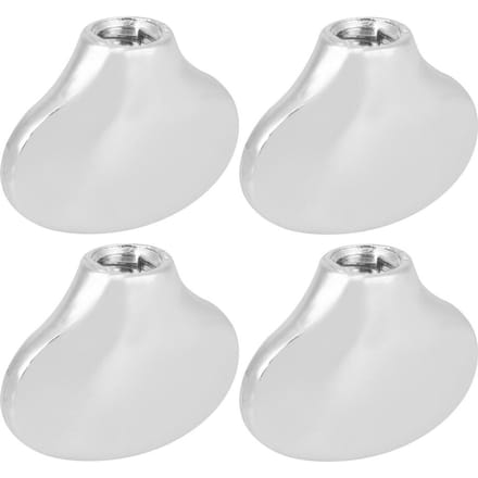 Stemknopdop Ukulele Stemknop Handvat Kleine Vissenstaart Vorm Gitaar As Gesp Zilver white