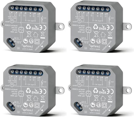 Zigbee Rolluikschakelaar - Smart Home Module - Automatisering Woning - Spraakbediening Compatibel - 380W - Wit