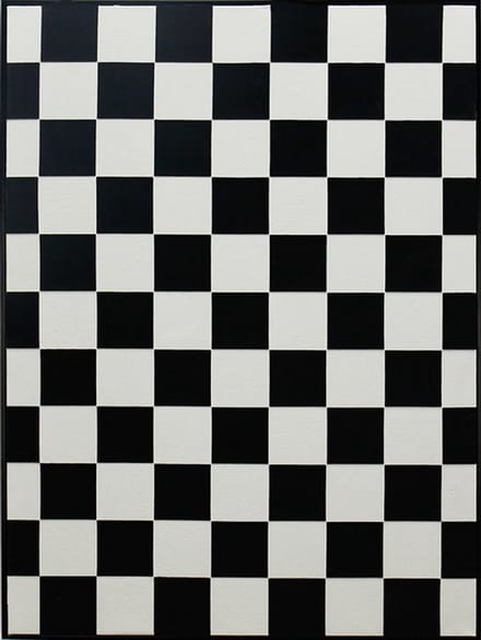 Schilderij illusie zwart/wit