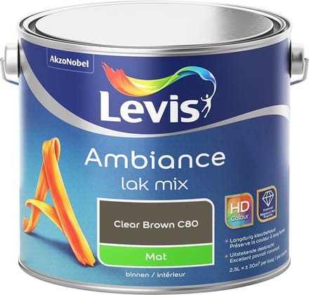 Levis - Ambiance Lak Mat Mix - Clear Brown C80 - Mengverf - 2,5 L