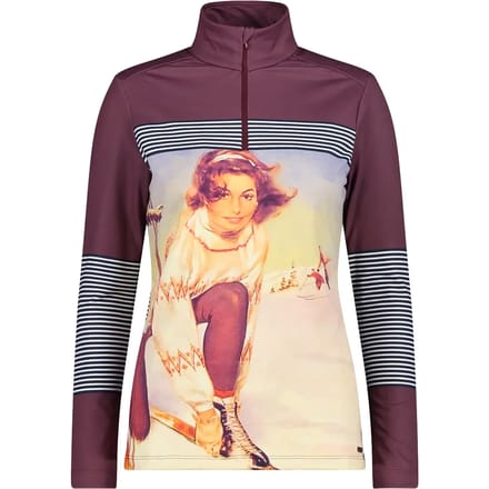 Dames-sweatshirt met 1/4 rits CMP