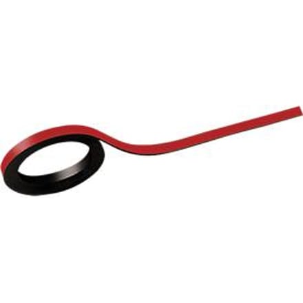 Magneetband - zelfklevend - 5 mm x 10 m - rood - ons merk Schäfer Shop Select