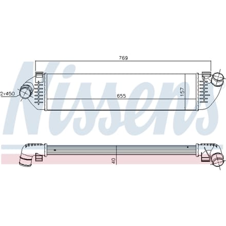Intercooler NISSENS 96481