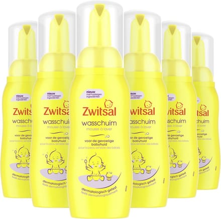 Zwitsal - Wasschuim - 6 x 200 ml - Voordeelverpakking